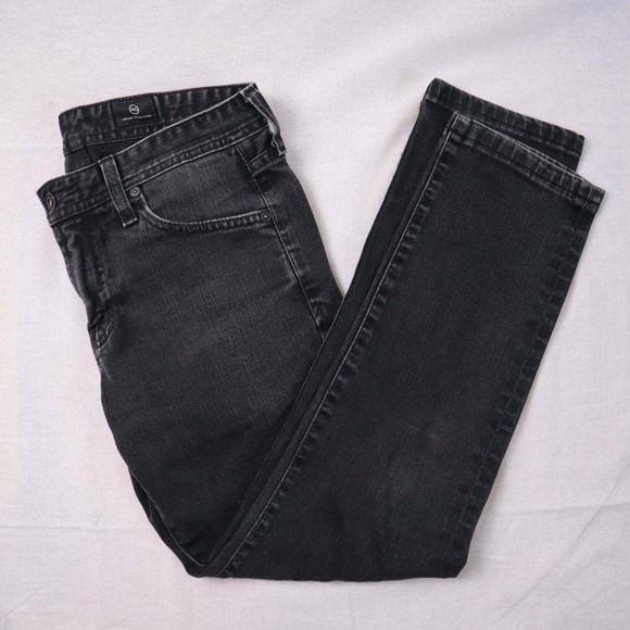 AG Adriano Goldschmied The Dylan Slim Skinny Jeans Men's 30R Black Stretch Denim - Picture 1 of 11